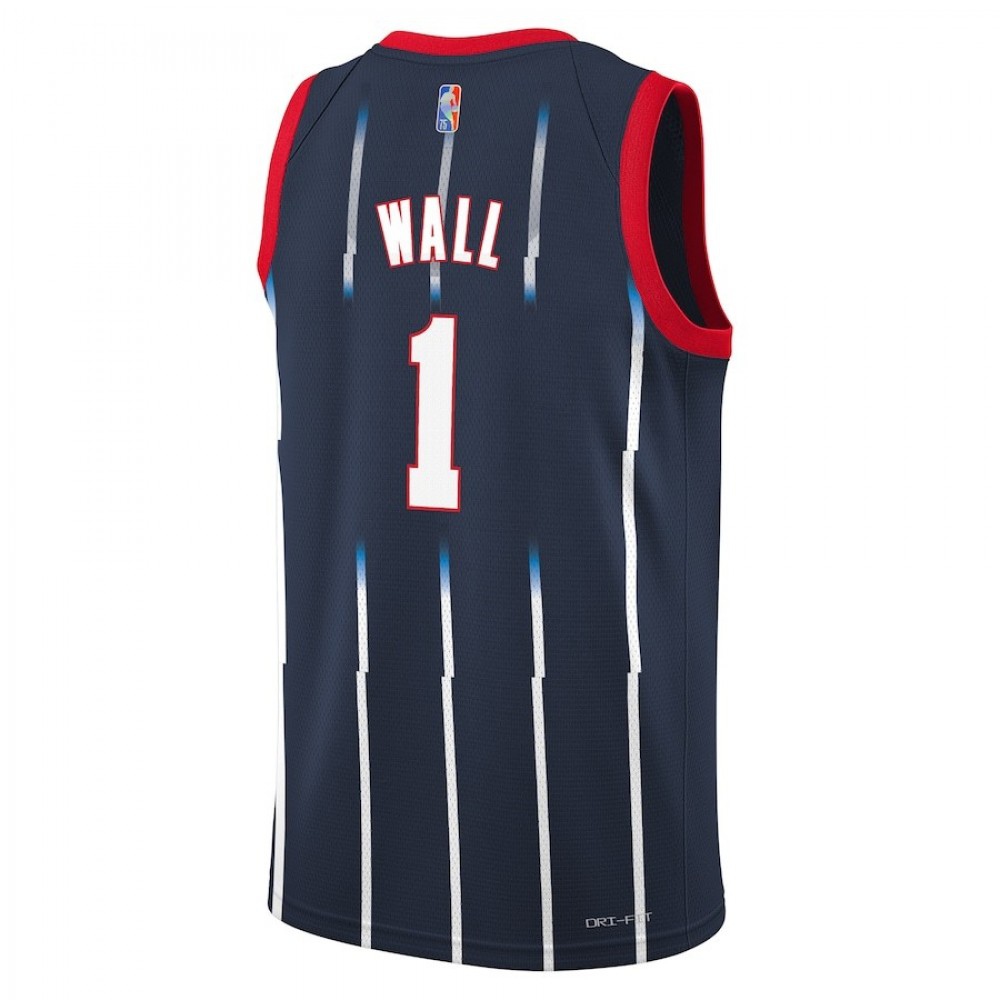 Men's Houston Rockets John Wall #1 Navy 2021/22 Swingman Jersey - City Edition-Pro Kit Vault | Brand New 26/27 Sports Jerseys